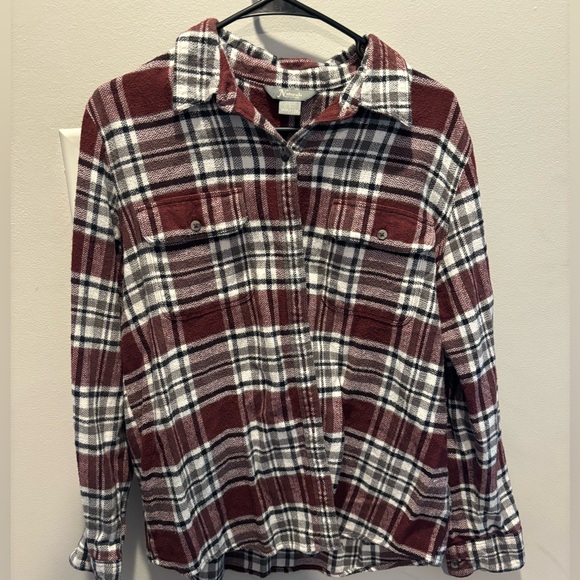Natural Reflections Maroon Flannel - Thick Flannel - Women’s L - Picture 1 of 3